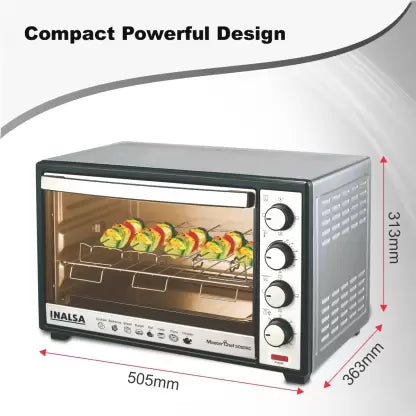 Inalsa 30-Litre Master Chef 30 SSRC Oven Toaster Grill (OTG)  (Black, Silver) Inalsa 30-Litre Master Chef 30 SSRC Oven Toaster Grill (OTG)  (Black, Silver)